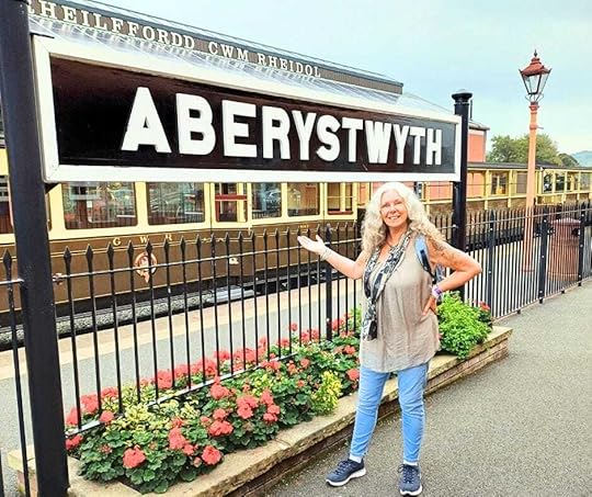 The Backpacking Housewife - Janice Horton - At Vale of Rheidol Aberystwyth Station