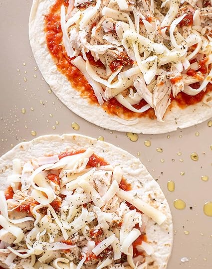 baked pizza chicken quesadillas