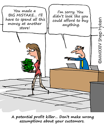 customer assumptions