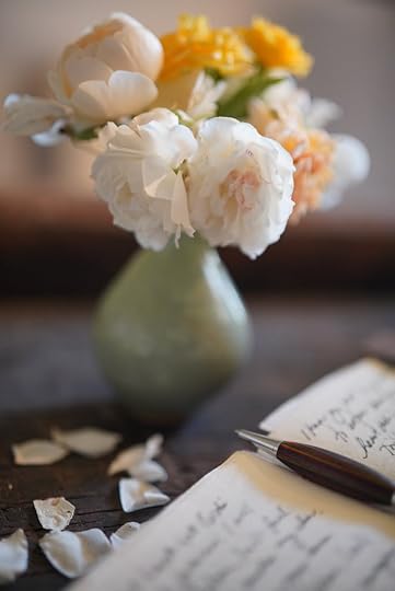 Voskamp journal and flowers