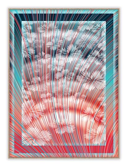 Wild Flowers (acrylic painting on linen, 44.5 in x 33 in) by Kai & Sunny