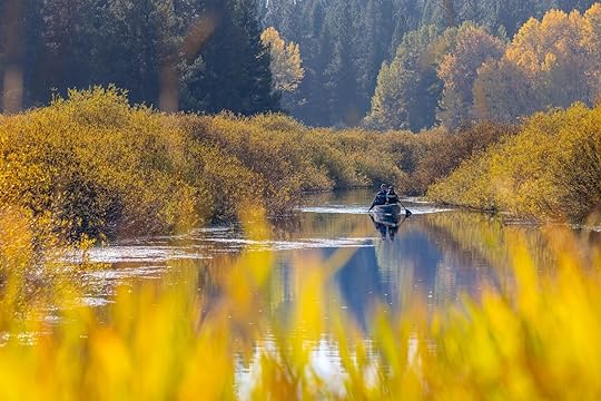 Clearwater Canoe Trail in Montana in the fall