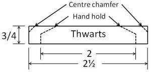 Chestnut Canoe Thwart