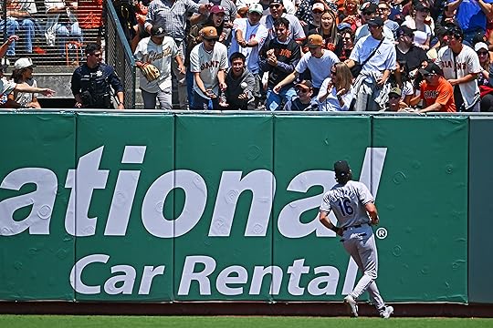 Colorado Rockies’ Sam Hilliard (16) watches as a ball hit...