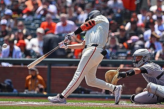 San Francisco Giants’ Casey Schmitt (10) connects for a solo...
