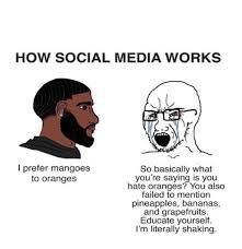 Social Media Meme -- Reasonable man vs unreasonable 