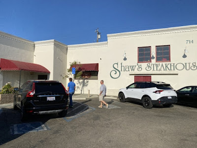 entrance to Shaw's Steakhouse & Tavern in Santa Maria, California