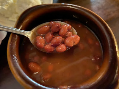 pinquito beans at Shaw's Steakhouse & Tavern in Santa Maria, California