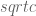 sqrt{c}