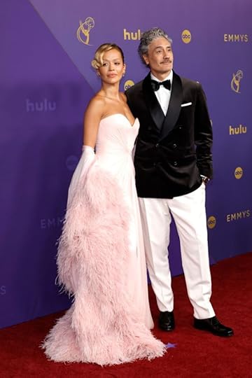 Rita Ora and Taika Waititi attend the 76th Primetime Emmy Awards