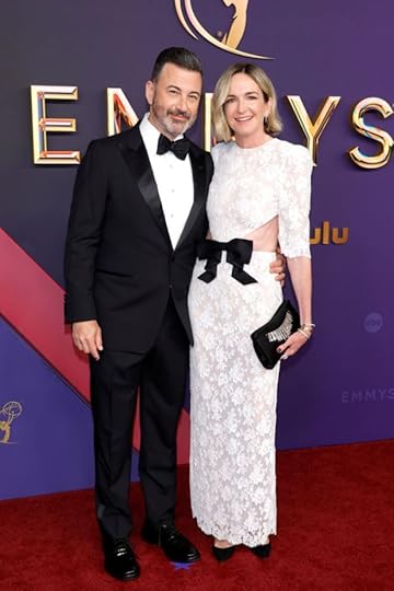 Jimmy Kimmel and Molly McNearney attend the 76th Primetime Emmy Awards