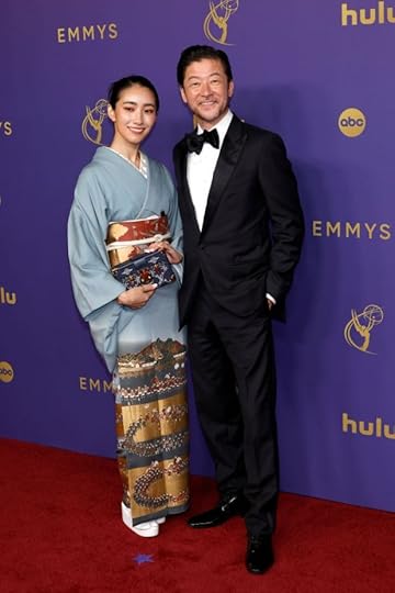 Nakata Kurumi and Tadanobu Asano attend the 76th Primetime Emmy Awards