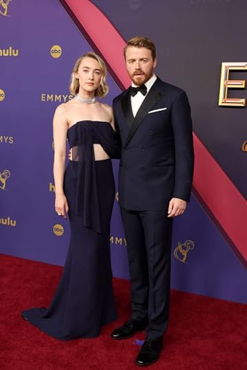 Saoirse Ronan and Jack Lowden attend the 76th Primetime Emmy Awards