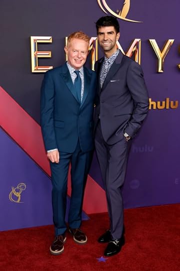 Jesse Tyler Ferguson and Justin Mikita attend the 76th Primetime Emmy Awards