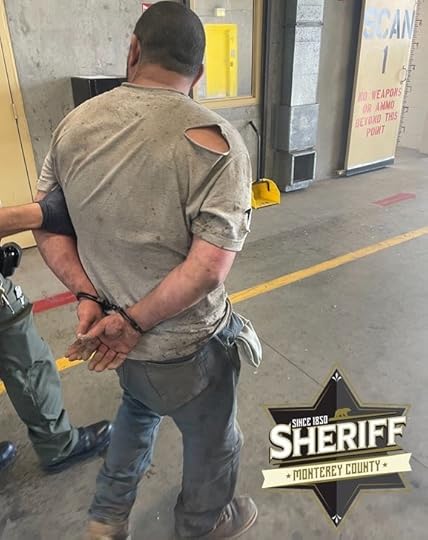 39-year-old Vicente Arroyo, from Salinas is arrested on multiple charges including cruelty to animals and illegal possession of an assault weapon. Arroyo reportedly started shooting dozens of animals in the early morning Tuesday. (Photo courtesy Monterey County Sheriff's Office)
