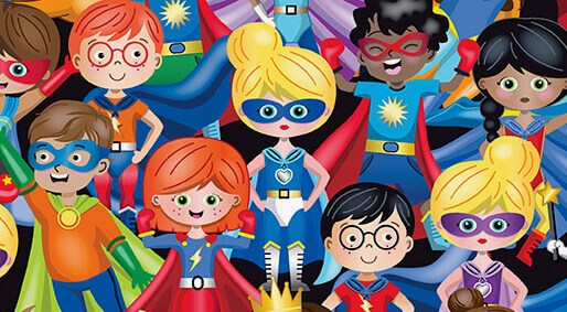 My Hero Superhero Fabrics now available at Nancy Zieman Productions at ShopNZP.com