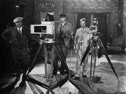 William S. Adams, far right, with Conrad Luperti and J. Marvin Spoor