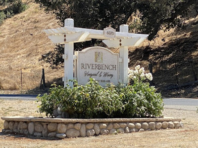winery sign at Riverbench Vineyard & Winery in Santa Maria, California