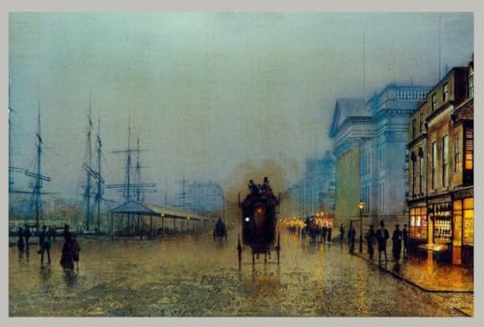 painting of liverpool docks london in 1800 19th century