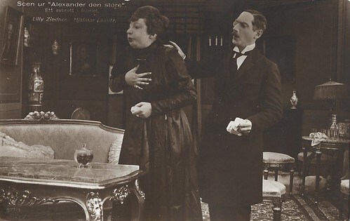 Lilly Ziedner and Hjalmar Lauritz in Alexander den Store (1917)