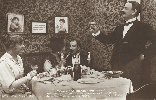 Hauk Aabel, Stina Stockenstam, August Miehe, and Anna-Lisa Lindzén (1917)in Alexander den Store