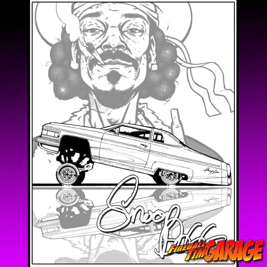 Snoop Dogg Cadillac Concept Art by Fireball Tim Garage
