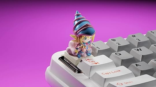 Yu-Gi-Oh Keycap in style of Toon Dark Magician Girl.
