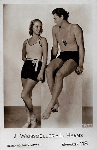 Leila Hyams and Johnny Weissmuller