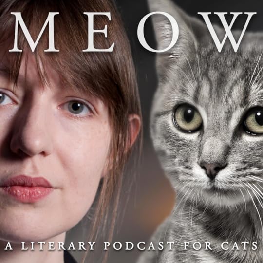 Irish author Sally Rooney discussing Marx with a cat