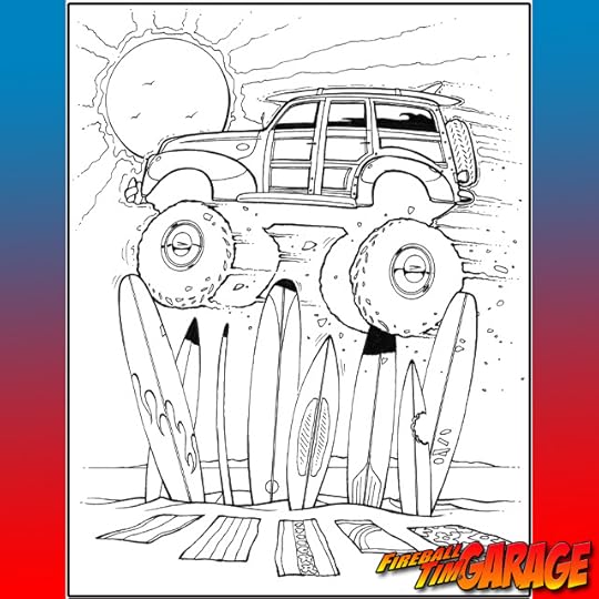 Flying Woodie Concept Art by Fireball Tim Garage