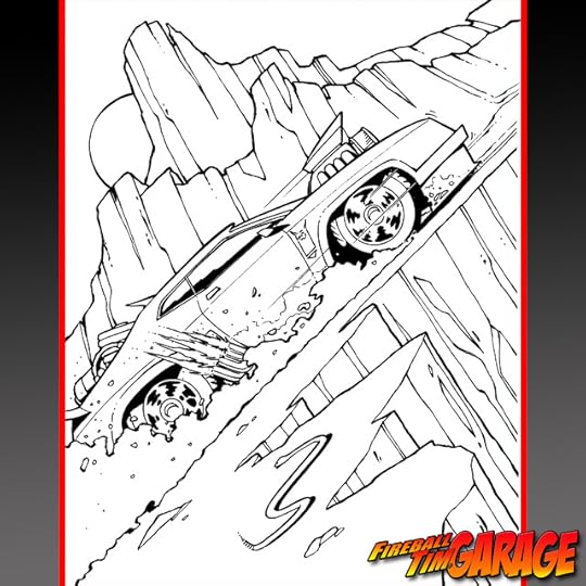 Mad Max Interceptor Concept Art by Fireball Tim Garage