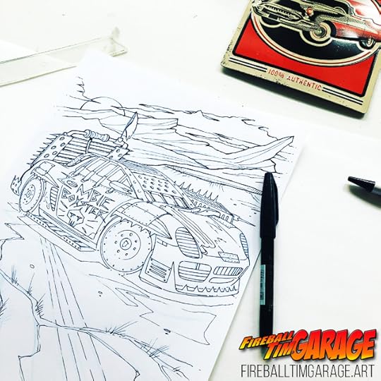 Zombie Boxster Concept Art by Fireball Tim Garage