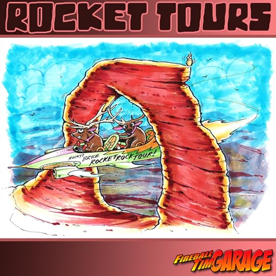 Rocket Tours Concept Art by Fireball Tim Garage