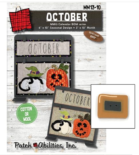 Patch Abilities Calendar Applique Wall Hanging Patterns & Hardware: October available at Shopnzp.com