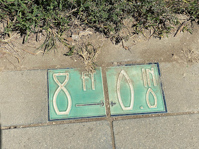 handmade Malibu ceramic tile at Malibu Lagoon State Beach in Malibu, California