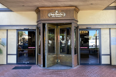 revolving door entry at Historic Santa Maria Inn in Santa Maria, California
