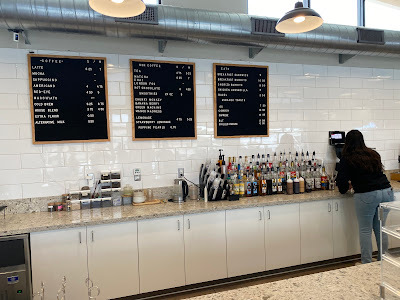 menu boards at My Place Coffee and Juice in Santa Maria, California