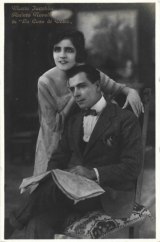 Maria Jacobini and Amleto Novelli in La casa di vetro