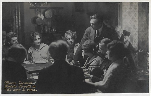 Maria Jacobini and Amleto Novelli in in La casa di vetro