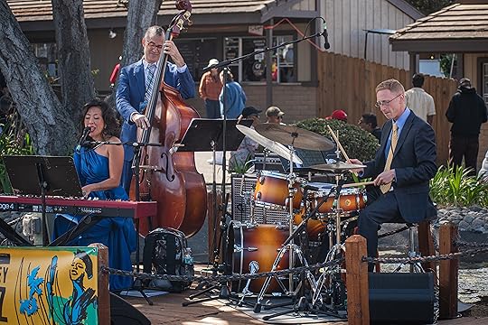 The Sara Jones Trio performed Saturday at the Courtyard Stage...