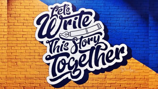 wall art let's collaborate to write this story together