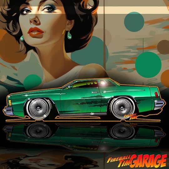 1977 Chrysler Cordoba Concept Art by Fireball Tim Garage