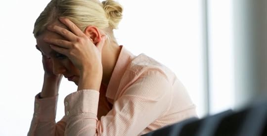 Business woman experiencing burnout