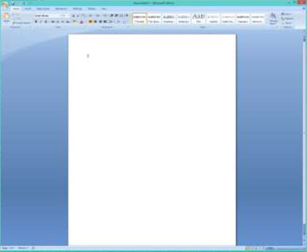 blank word document