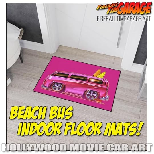 Hot Wheels Beach Bus Concept Art by Fireball Tim Garage