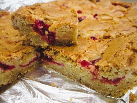 Bready or Not Original: Cranberry Swirled Blondies