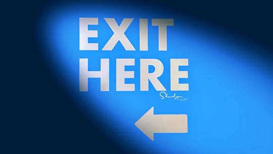 wall sign exit here offboarding policy