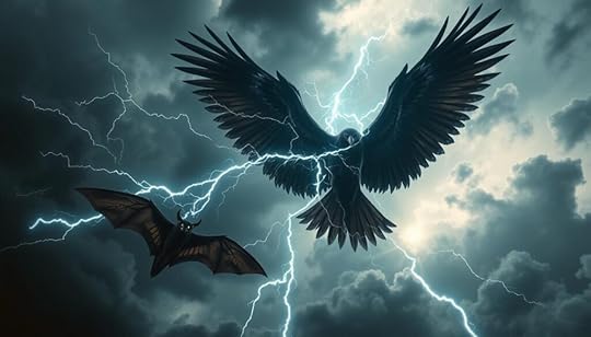 Thunderbird and Mothman flying cryptids