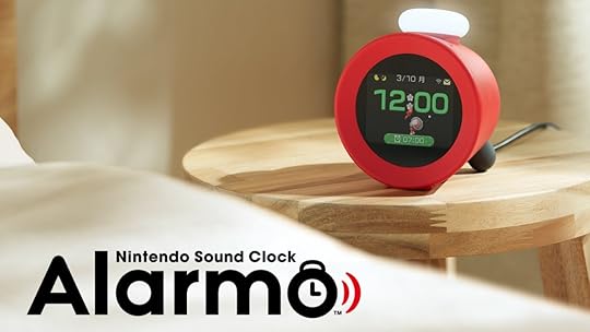 Nintendo Alarmo on a bedside table.