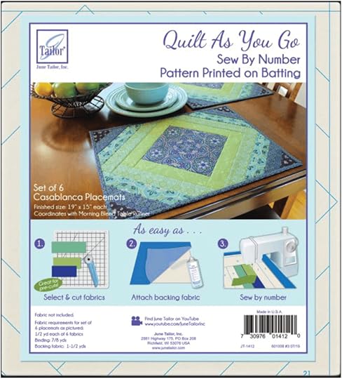 Quilt As You Go Placemats Casablanca available at Nancy Zieman Productions at ShopNZP.com